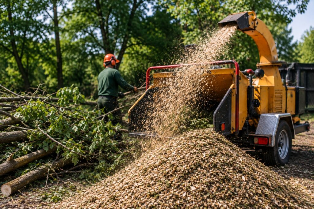 wood chipping services