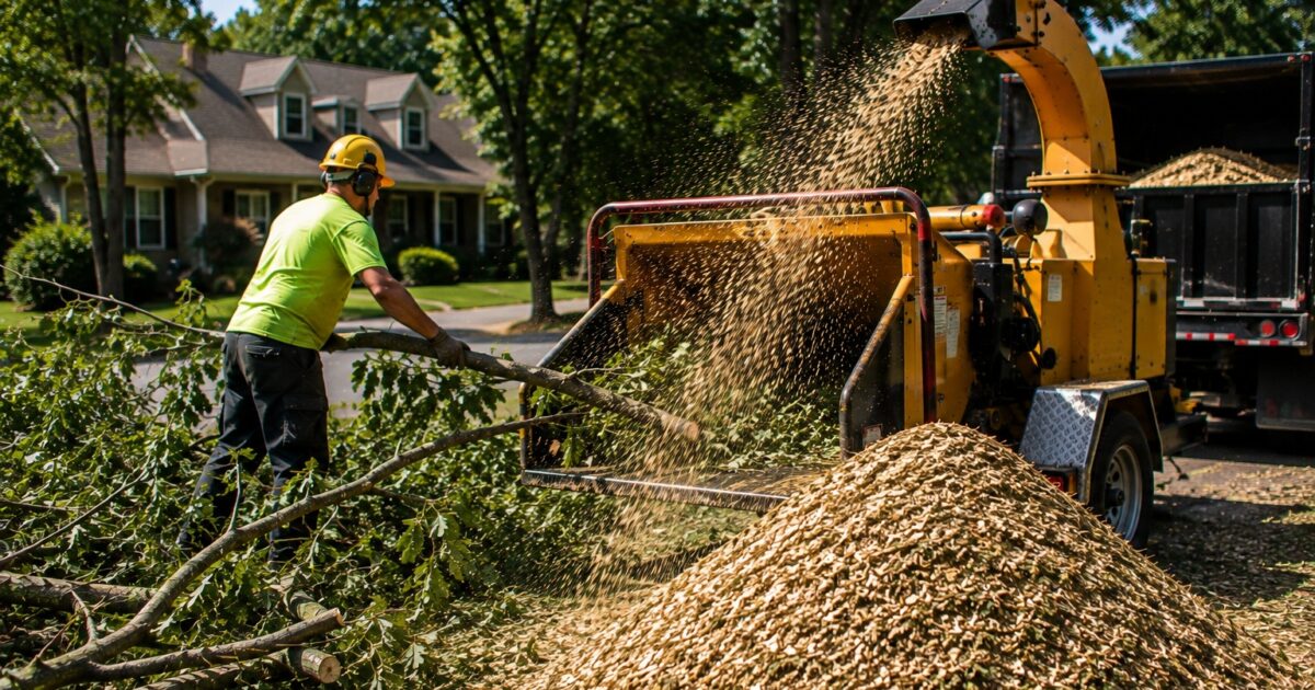 Benefits of Wood Chipping Services After Tree Removal